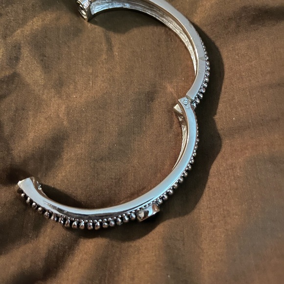 Silver bracelet with black stone - Picture 4 of 4